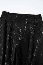 Shop Black Faux Leather Splits High Waist Leggings at eAura