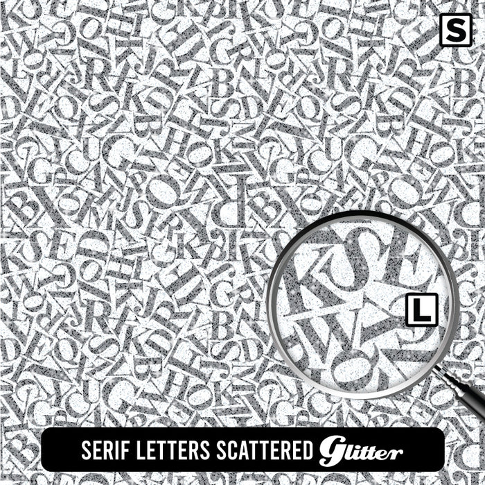 Serif Letters Scattered