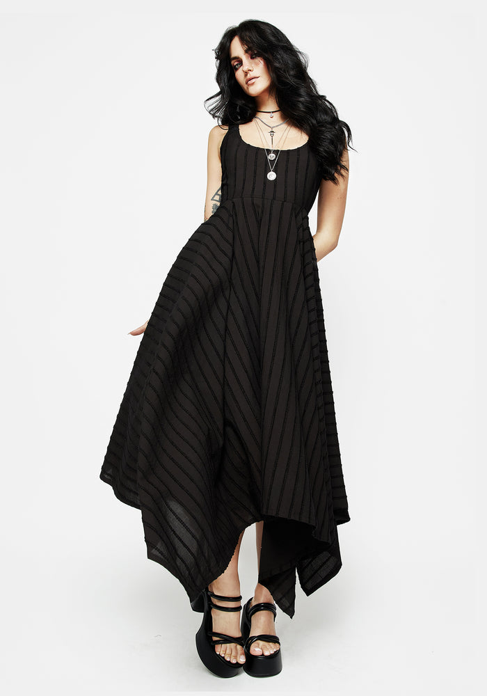 Blythe Handkerchief Hem Midaxi Dress