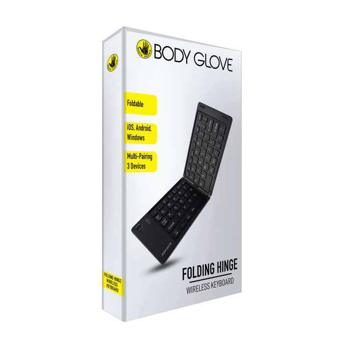 Body Glove Wireless Folding Hinge Keyboard - Black (BGKB-FOLDHNG)