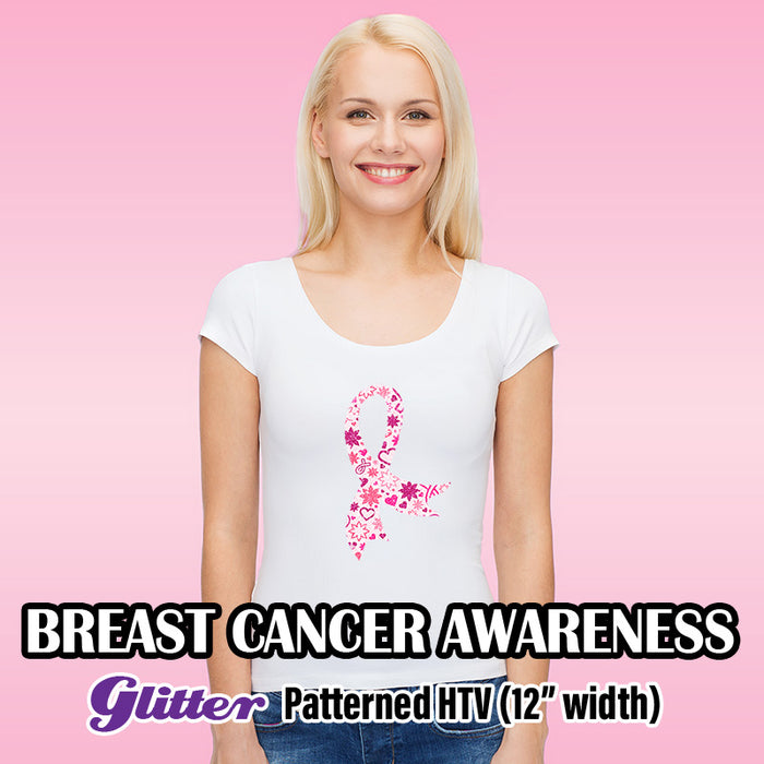 Breast Cancer Awareness Glitter Pattern