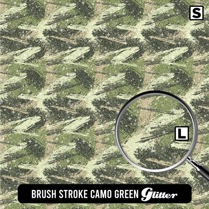 Brush Stroke Camo Green