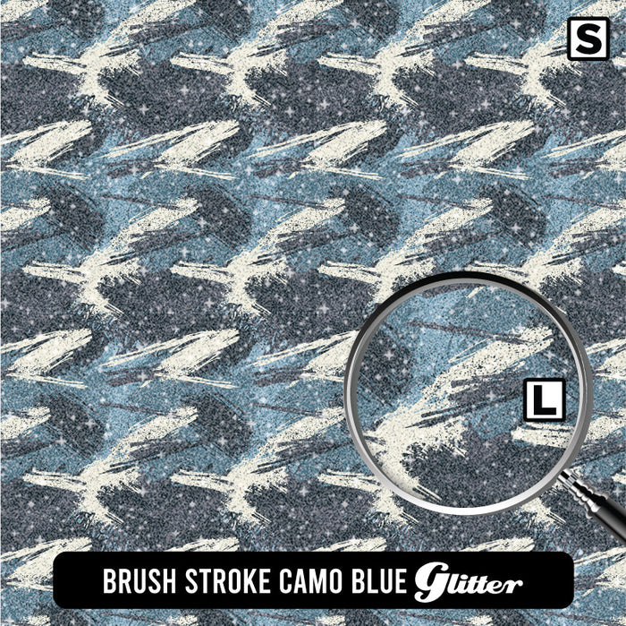 Brush Stroke Camo Blue