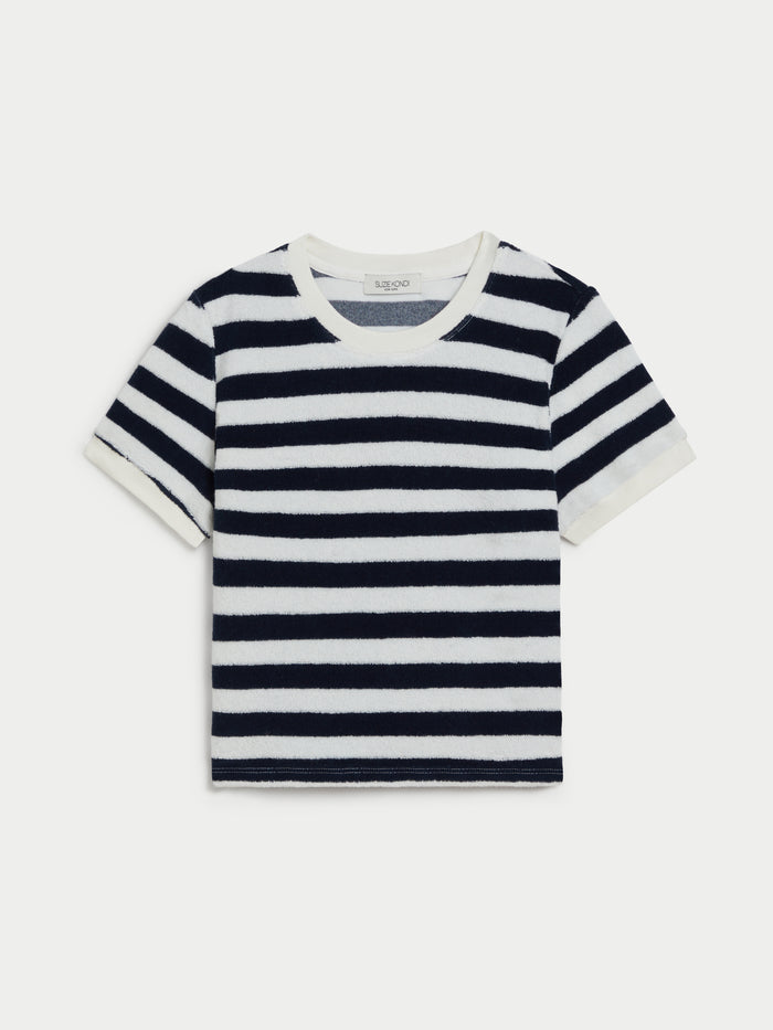 Navy Ivory Stripe