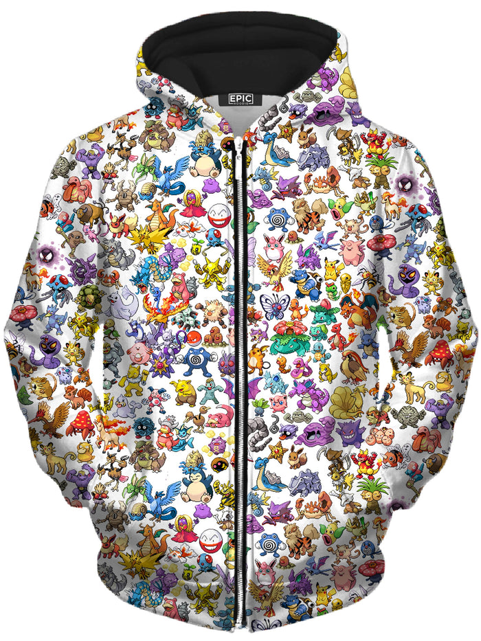 Catch Em All Unisex Zip-Up Hoodie Noctum X Truth Epic Hoodie