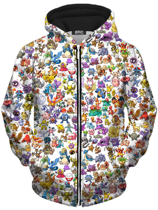 Catch Em All Unisex Zip-Up Hoodie Noctum X Truth Epic Hoodie