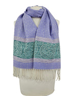 Celtic Border Pattern Scarf - Lavender #color_lavender