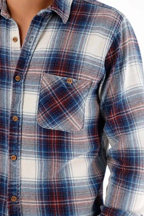 Checkered Blue Shirt for Men