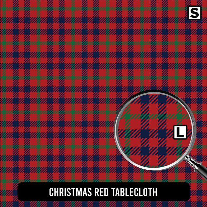 Christmas Red Tablecloth