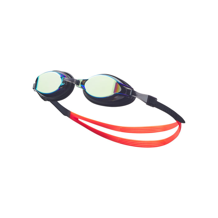 Nike Chrome Mirror Goggle in gold, featuring reflective lenses and sporty design for swimming and water sports.