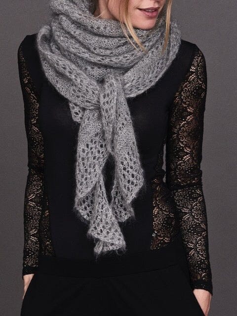 Cloud Shawl, silk mohair knitting kit