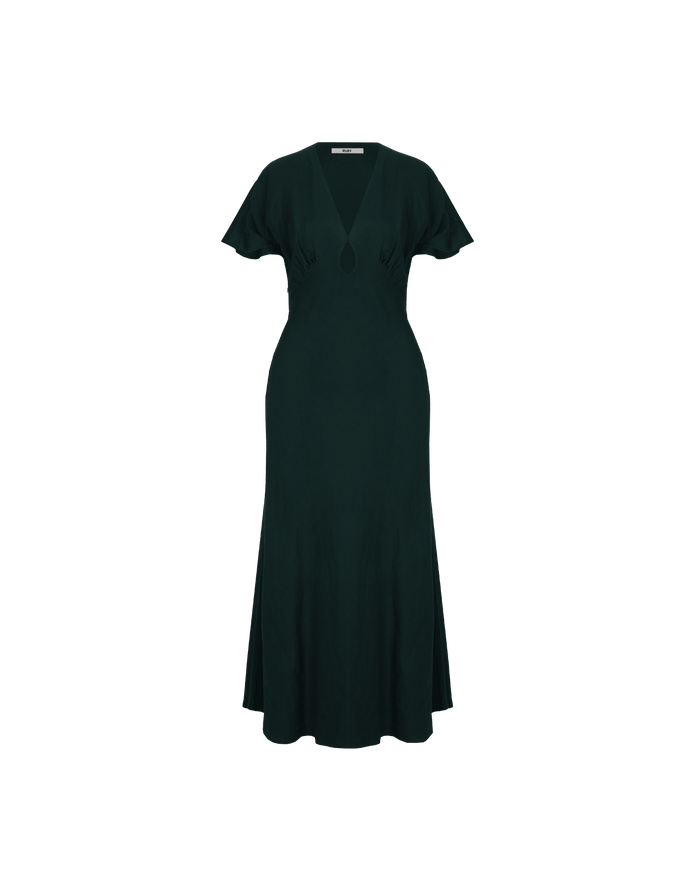 CLOVER MIDI DRESS EMERALD