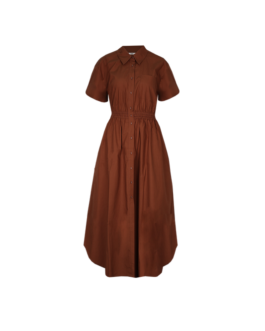 COMET SHIRT DRESS CHOCOLATE