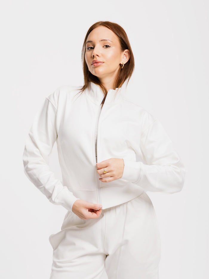 COMFORT+ CROPPED ZIP UP