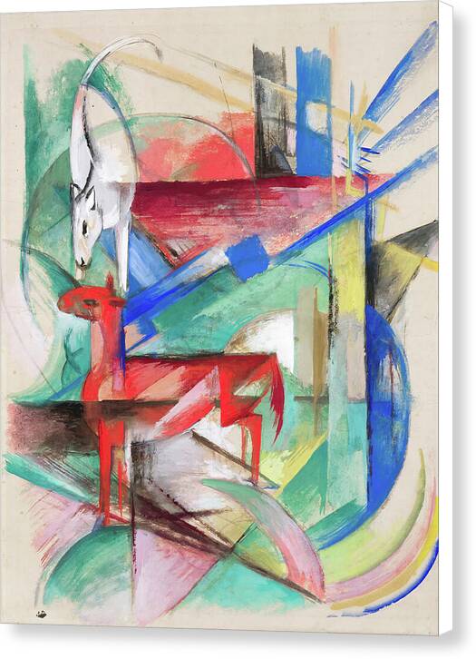 Composition with Animals II - Canvas Print