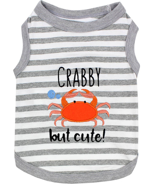 Crabby But Cute Funny Dog T-Shirt