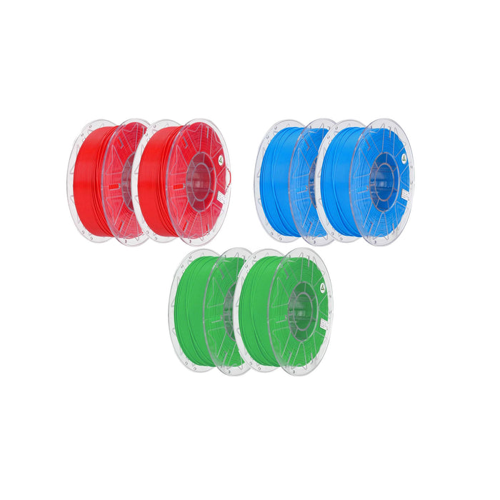 Creality Everyday 6KG Color Filament Bundle (Red, Blue, Green) – Image 1 | DroneNerds