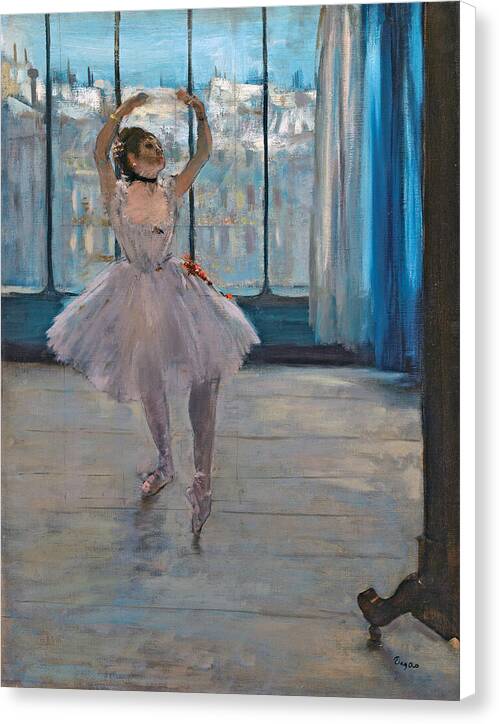 Dancer posing for a Photographer - Canvas Print