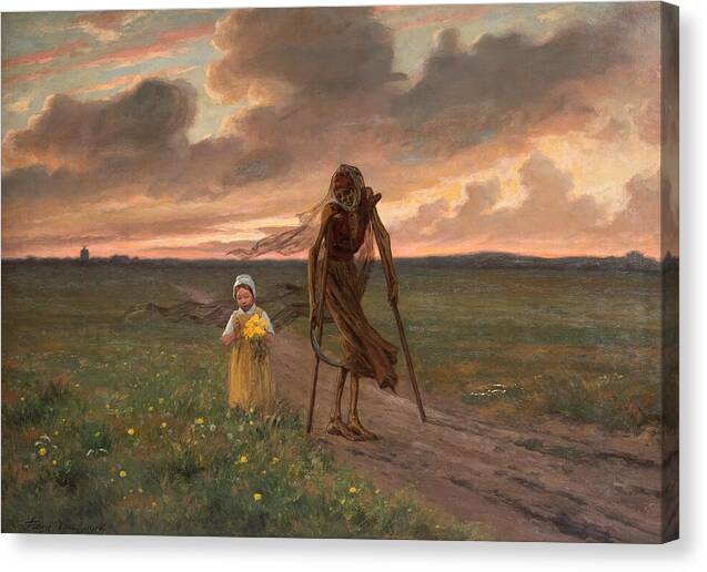 Death and the Girl - Canvas Print