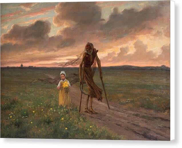 Death and the Girl - Canvas Print