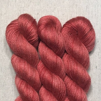 Deep Woods Red - Cashmere Silk - Fingering