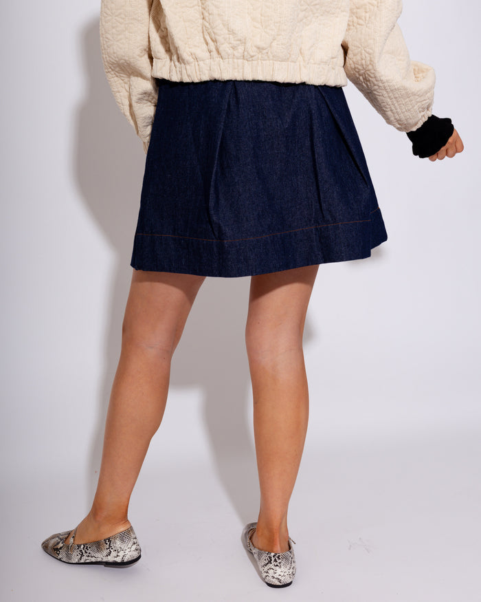 Denim Bow Skirt