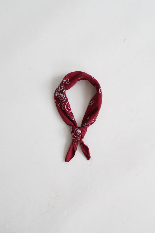 distressed oxblood cotton bandana