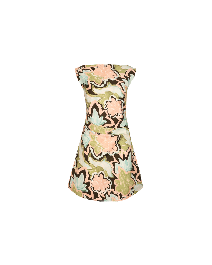 DOMINIQUE MINI DRESS FROSTED FLORAL