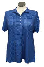 Donald Ross Navy & White Dotted Women's Short Sleeve Top w/Logo Size XXL