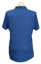 Donald Ross Navy & White Dotted Women's Short Sleeve Top w/Logo Size XXL