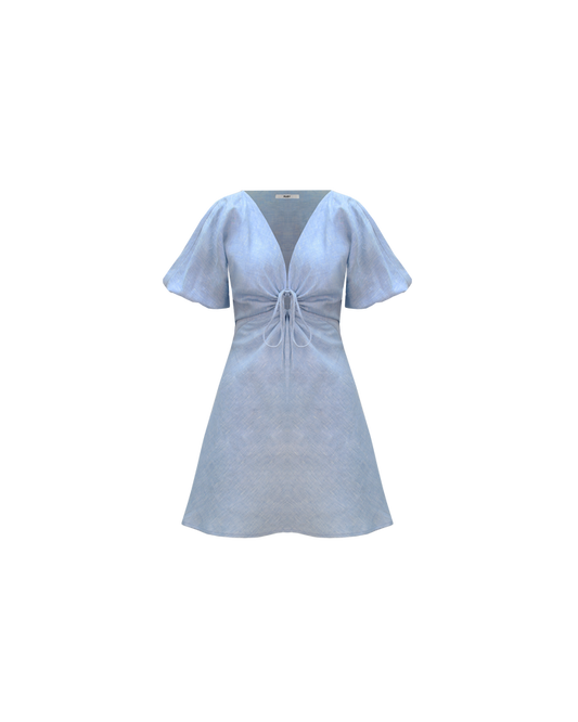 DONOVAN MINI DRESS BABY BLUE