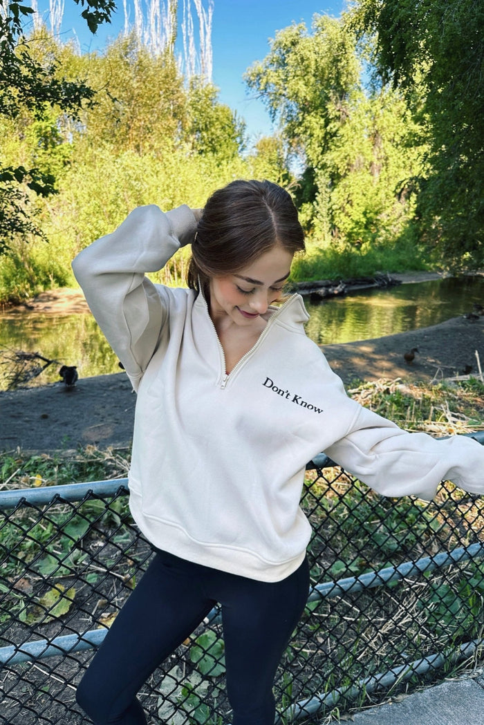 Don't Know, Don't Care Pullover - FINAL SALE