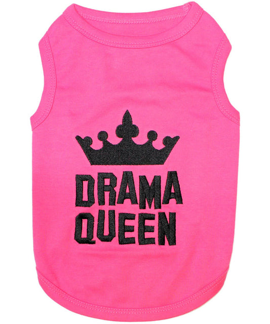 Drama Queen Pink Dog T-Shirt