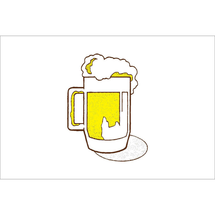 Drinking Beer Flag 30 x 45cm - Arthur Beale