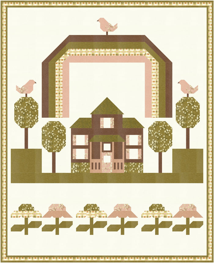 Escape to the Cottage Downloadable PDF Quilt Pattern