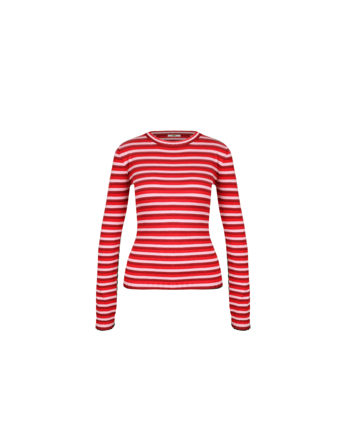 ESME LONG SLEEVE BURGUNDY RED LILAC