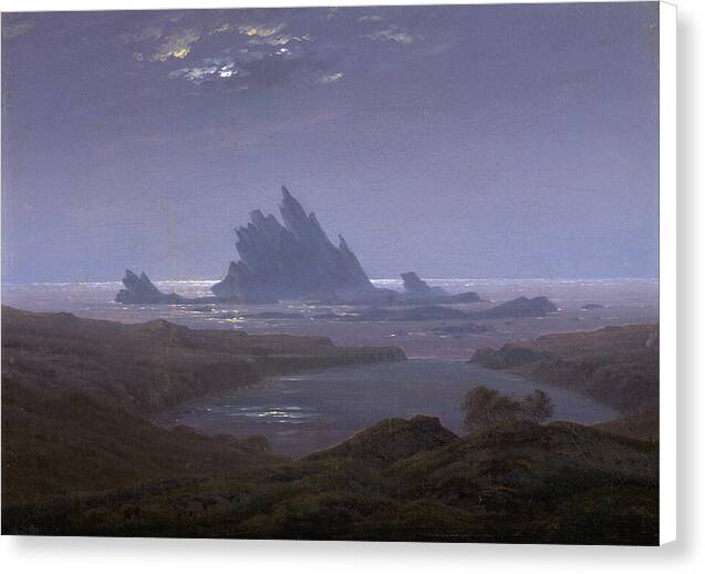 Felsenriff am Meeresstrand - Canvas Print