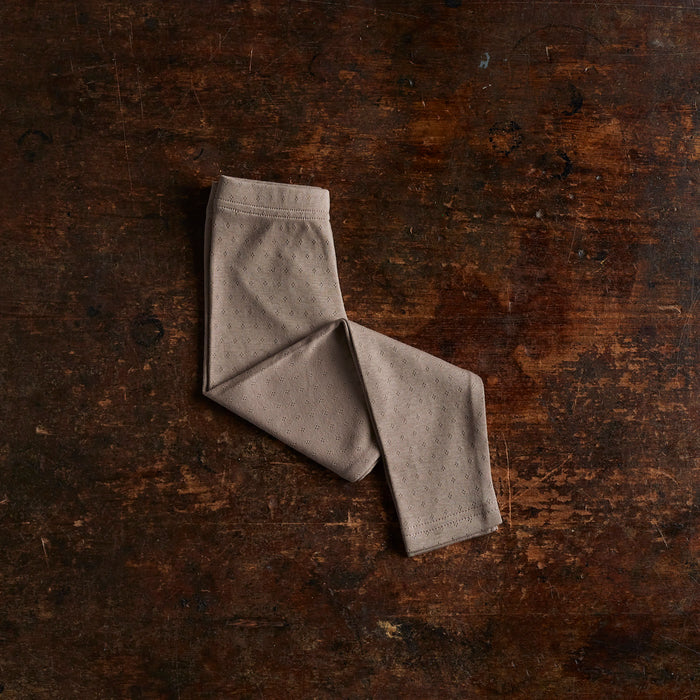 Finch Baby & Kids Leggings - Cotton Pointelle - Timber