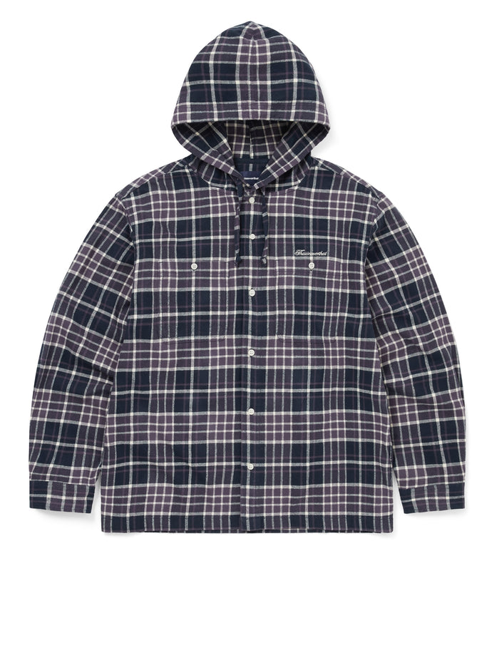 Flannel Hooded Check Shirt
