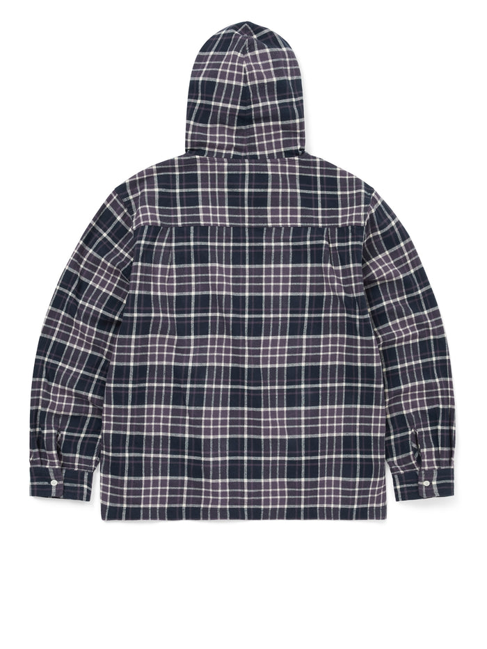 Flannel Hooded Check Shirt