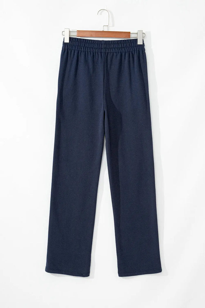 Shop Fleece Lined Drawstring Waist Casual Pants at eAura