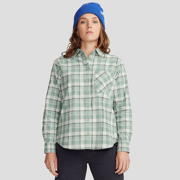 Fyfe Women's L/S Shirt - Deep Forest Plaid