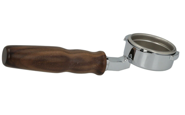 GAGGIA Bottomless Naked Portafilter Wood Handle 14g Espresso Double Basket 2cup - Coffeesection