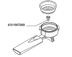 Gaggia Two Way Black Pin For Perfect Crema Filter Basket - 4301007000 - Coffeesection