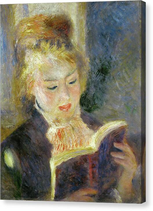 Girl Reading - Canvas Print