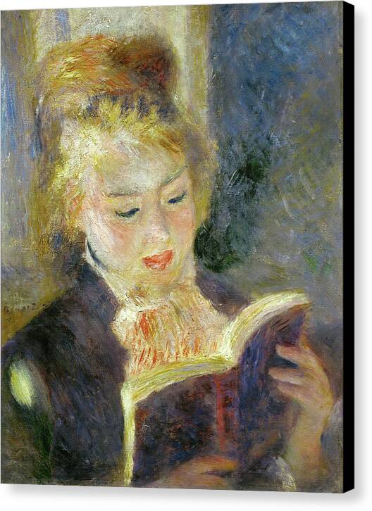 Girl Reading - Canvas Print