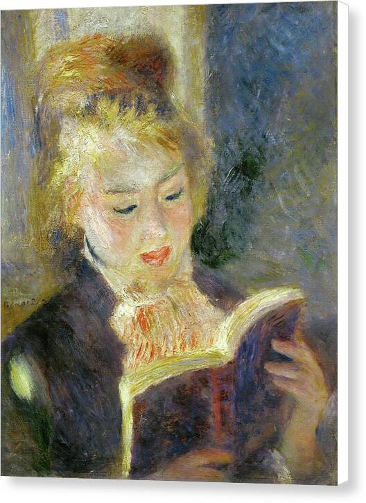 Girl Reading - Canvas Print