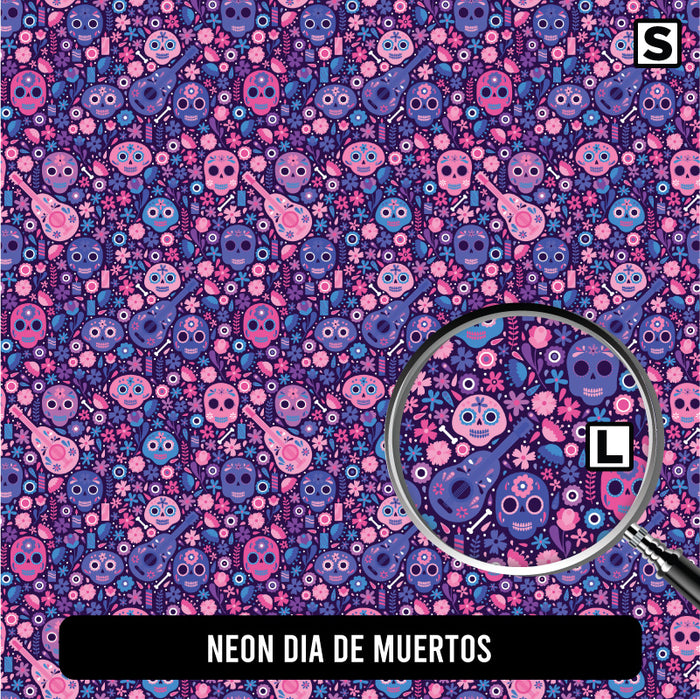 Neon Dia de Muertos