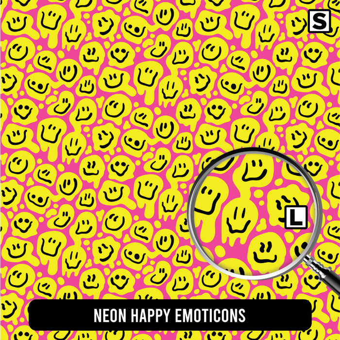 Neon Happy Emoticons