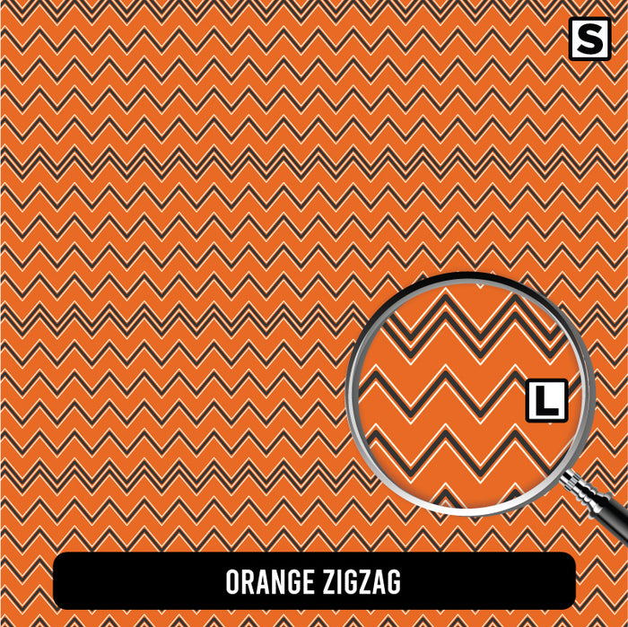 Orange Zigzag